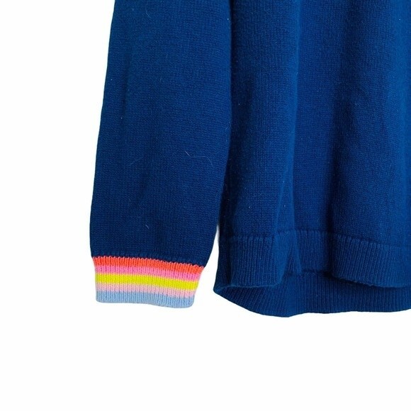 Joules Gee Gee Girls Unicorn Knitted Navy Sweater 9-10Y - Picture 8 of 12